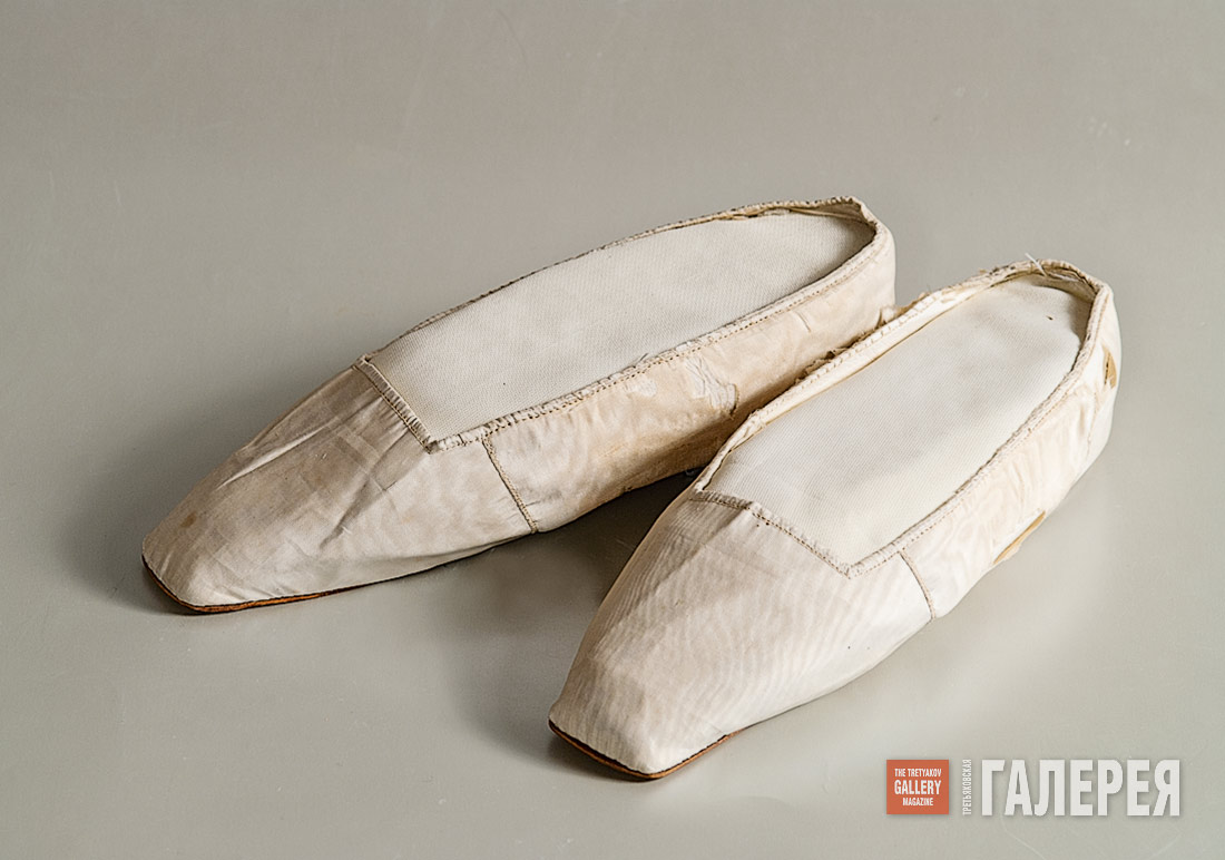 WEDDING SHOES OF MARIA MARTYNOVSKAYA. AUGUST 18 1885