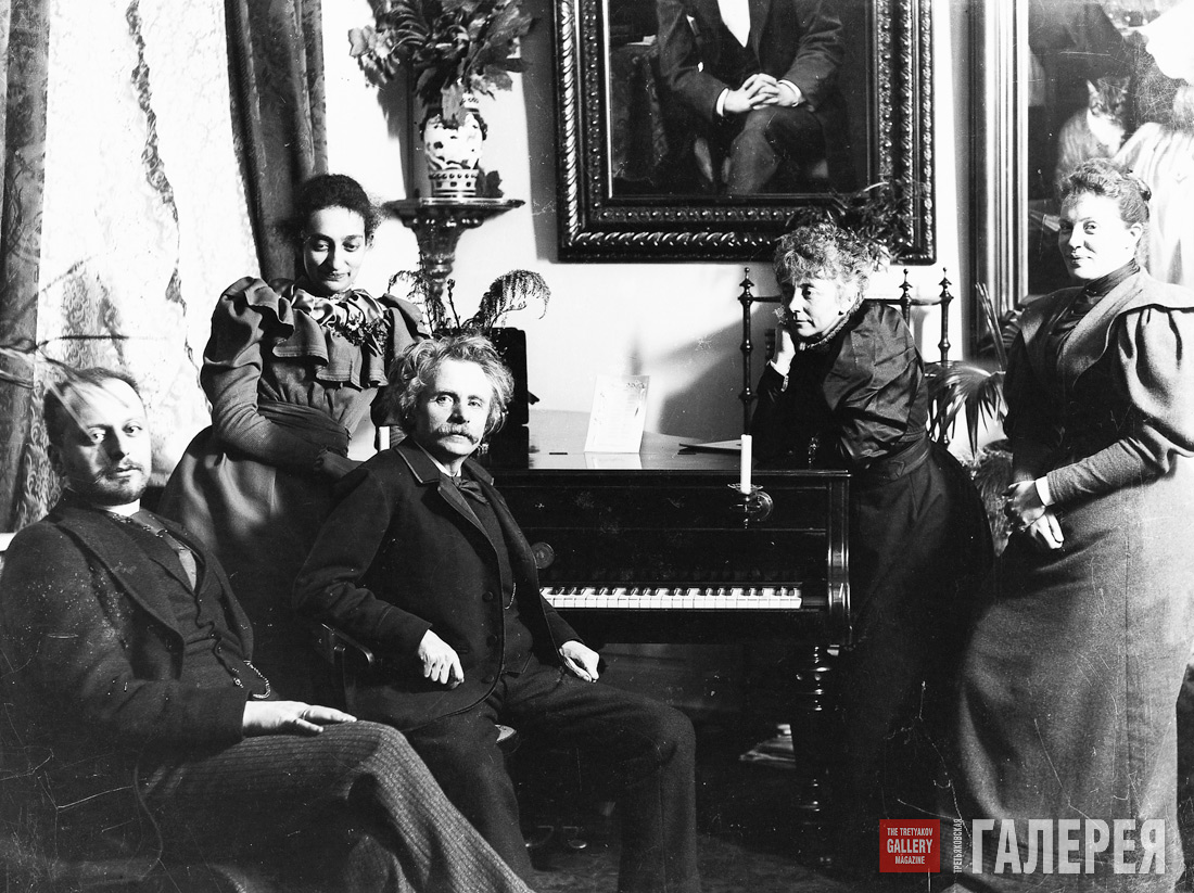 EDVARD AND NINA GRIEG WITH FRIENDS