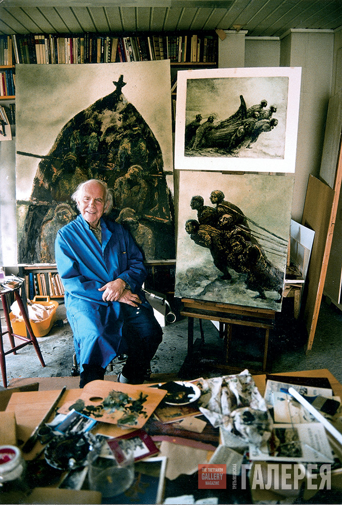 KAARE ESPOLIN JOHNSON IN HIS STUDIO