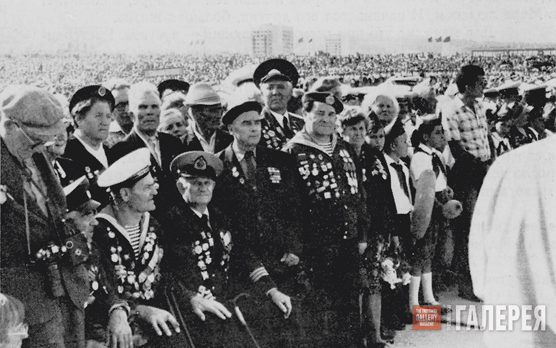 At the opening ceremony of the “Malaya Zemlya” memorial Novorossiysk. 1982
