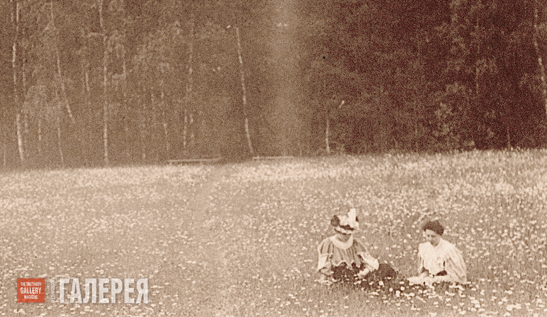 Netta Peacock and Maria Yakunchikova in a Field of Daisies