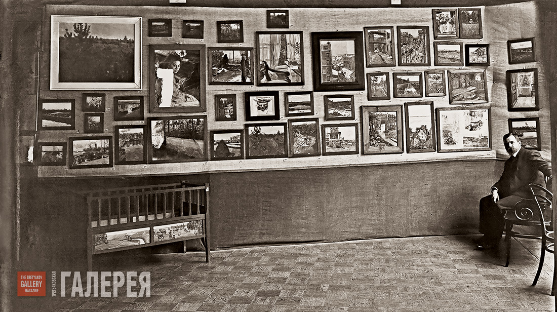 Leo Weber at the posthumous exhibition of Maria Yakunchikova-Weber