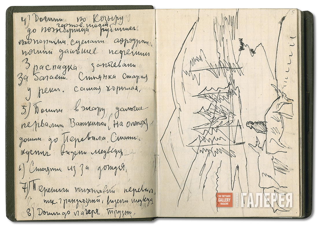Записи и рисунки 1960 года из дневника П.Ф. Никонова
