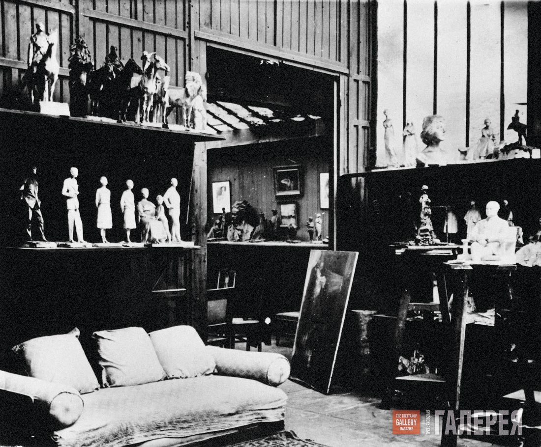 Troubetzkoyʼs studio in Neuilly near Paris