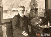 Alexander Beggrov (1841–1914) at work in his studio in Gatchina