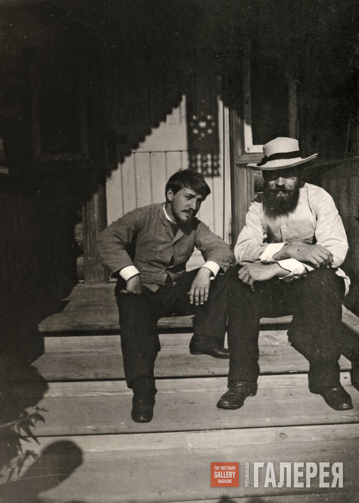 Valentin Serov and Ilya Ostroukhov. Abramtsevo. 1887