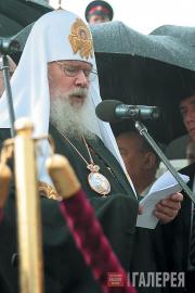 На открытии памятнику императору Александру II