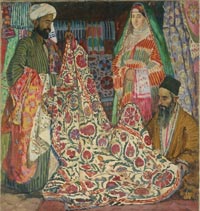 Бухара. Бухарские мастера. 1920-е. Холст, масло. 89 x 78. Третьяковская галерея