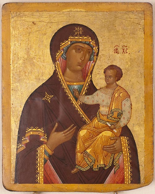 Икона. Богоматерь Одигитрия. Конец XV в.