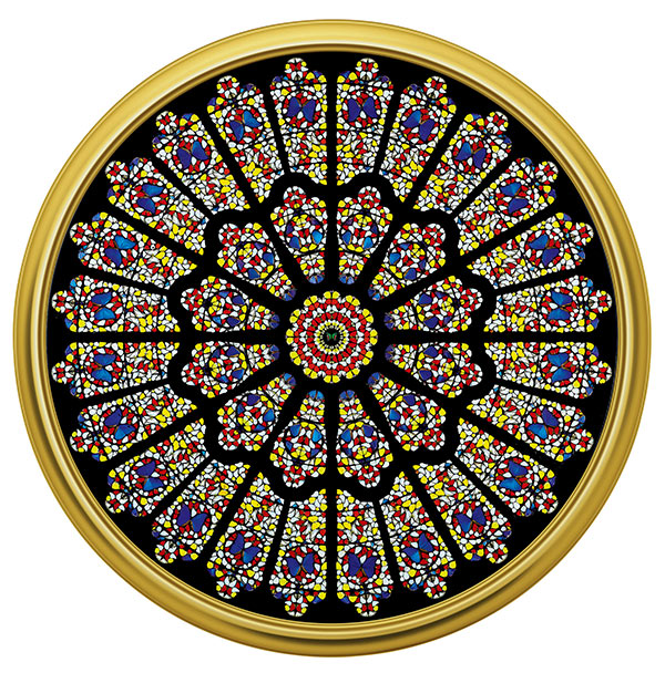 Дэмиен Хёрст. The Rose Window, Durham Cathedral, 2008