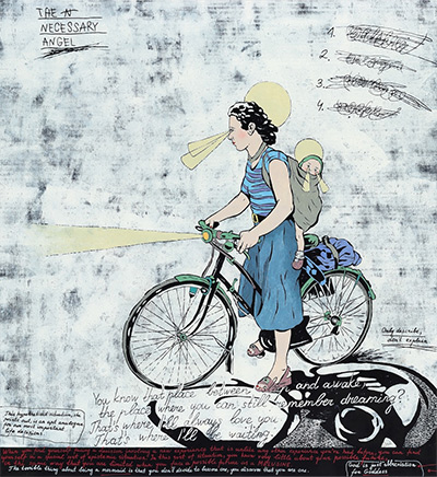 «Обязательный ангел», 2018, масло, акрил, холст, 162×150 cm. © Contour Art Gallery