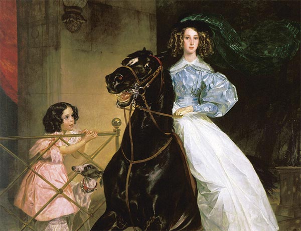 «Всадница» (1832) Карл Брюллов