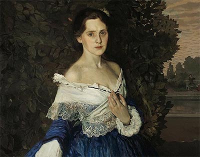 «Дама в голубом» (1897–1900) Константин Сомов