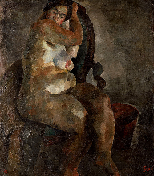 Роберт Фальк. «Обнаженная в кресле». 1922–1923