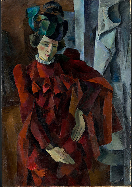 Роберт Фальк. «Дама в красном». 1918