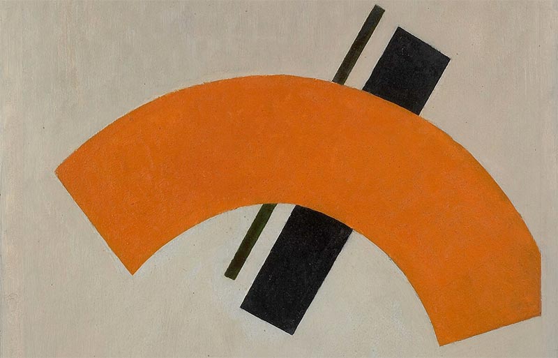 Иван Клюн. Супрематизм, 1917. Фрагмент. Живопись