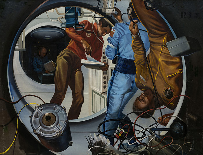 Борисов М.С. Мы мирные люди. Из серии Космос на службе мира. 1983. Из фондов РОСИЗО