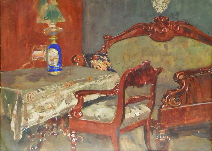 Н. Шестопалов. Интерьер. Первая четверть ХХ в.