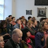 Фоторепортаж с выставки «Письмо с фронта» и с презентации юбилейного номера журнала «70-летию Великой Победы посвящается!» и приложения - специального выпуска журнала «Искусство буддизма» в Доме-музее Марины Цветаевой