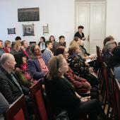 Фоторепортаж с выставки «Письмо с фронта» и с презентации юбилейного номера журнала «70-летию Великой Победы посвящается!» и приложения - специального выпуска журнала «Искусство буддизма» в Доме-музее Марины Цветаевой